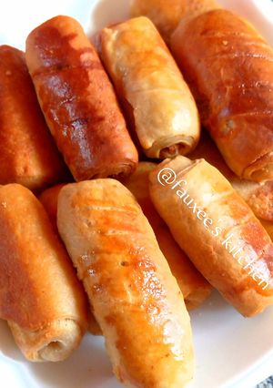 A picture of Meat rolls.