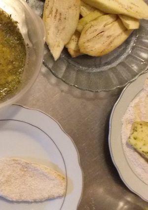 Una foto de Milanesa de Berenjena Saludable