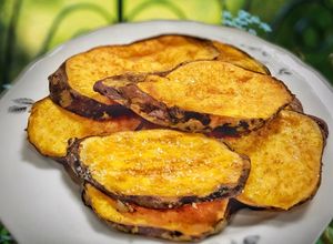 Hình của món Khoai lang nướng bơ.