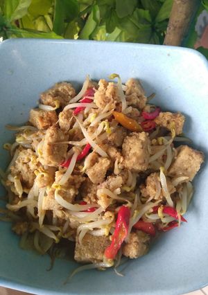 Foto resep Tumis toge oncom
