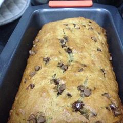 Eggless Banana Choco Chip Bread A picture of Eggless Banana Choco Chip Bread.