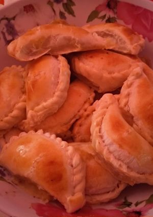 Una foto de Empanadas de choclo, cebolla y huevo