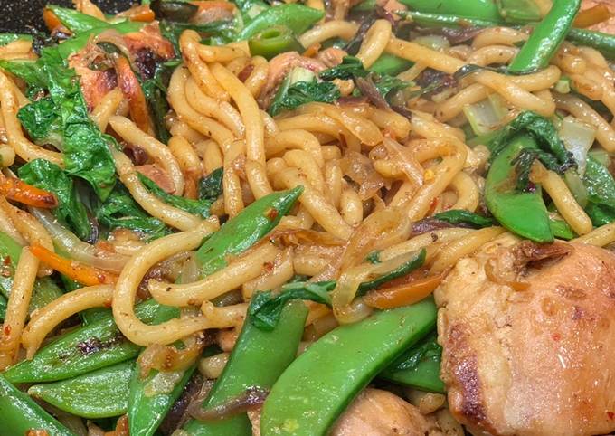 Recipe of Homemade Chicken Yakisoba a la Mel