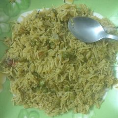 Chutney flavoured matar pulav A picture of Chutney flavoured matar pulav.