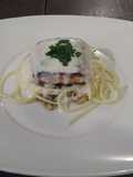 Salmón con salsa bechamel