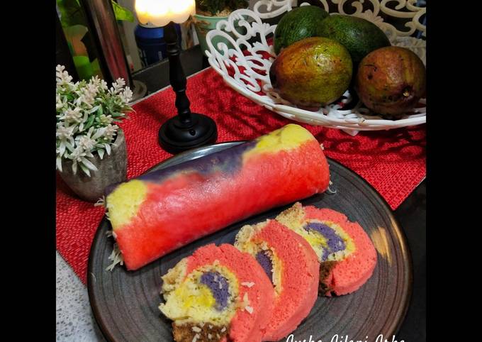 Easiest Way to Prepare Tasty Bolu gulung keju pelangi DEBM