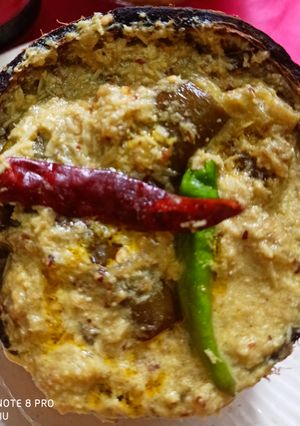 বেগুন মালাই সর্ষে (begun malai sorshe recipe in Bengali) রেসিপির প্রধান ছবি