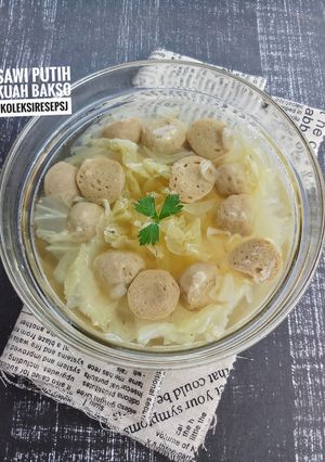 Foto resep Sop sawi putih kuah bakso