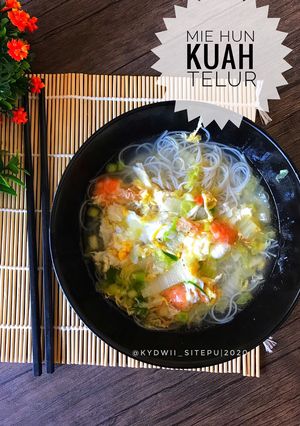 Foto resep Mie hun kuah telur
