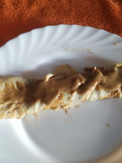 Una foto de Creps de avena sabor chocolate blanco. Receta fit