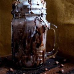 A picture of Chikoo Chocolate Shake.