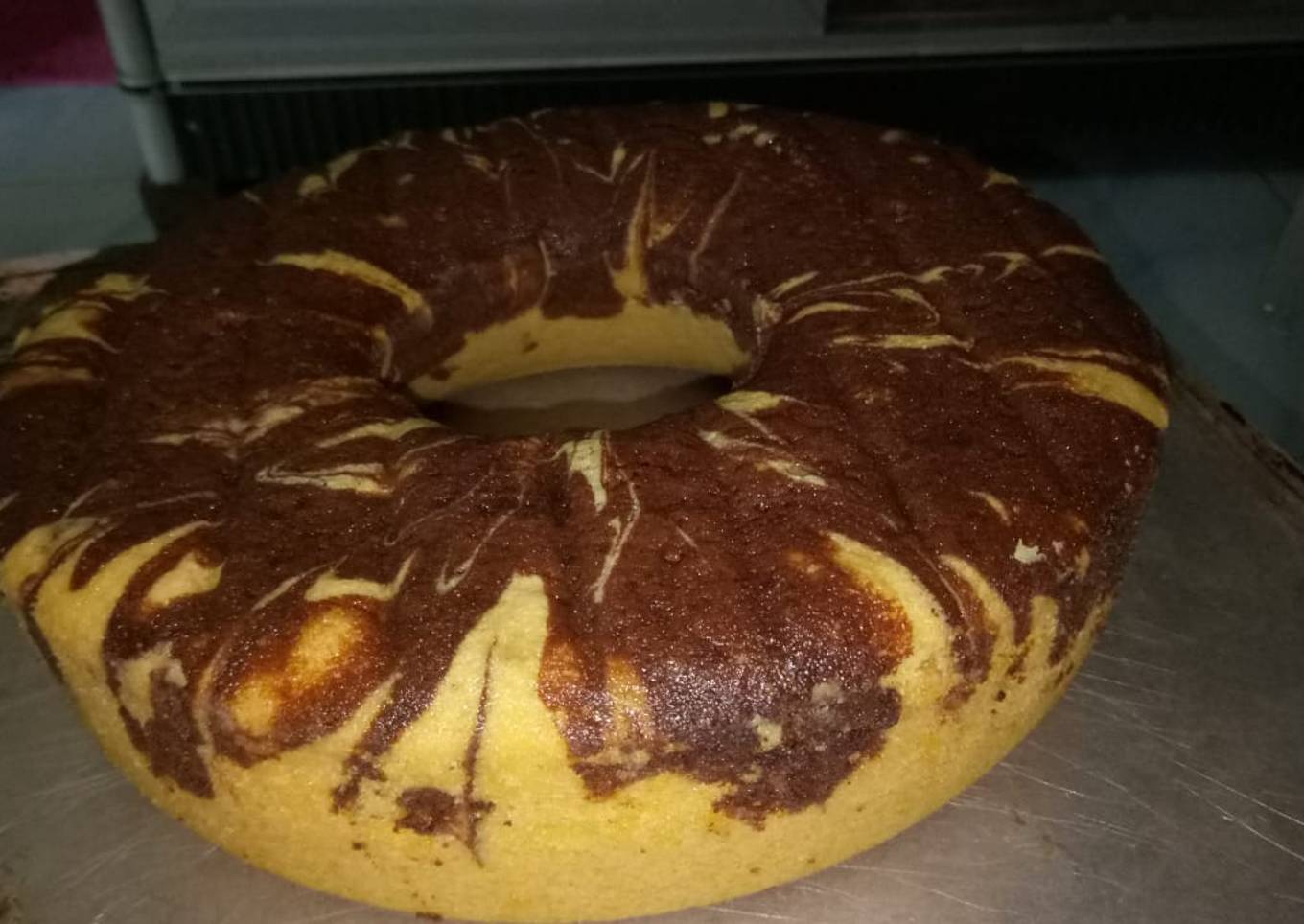 Kue Bolu Marmer 3 telur Simple
