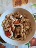 Pasta con pesce spada e melanzane