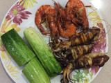 Seafood bakar teflon