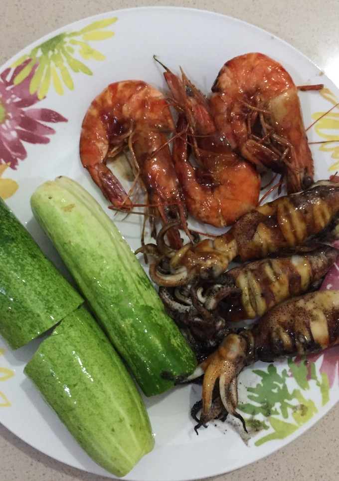 Foto resep Seafood bakar teflon