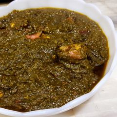 A picture of Palak gosht.