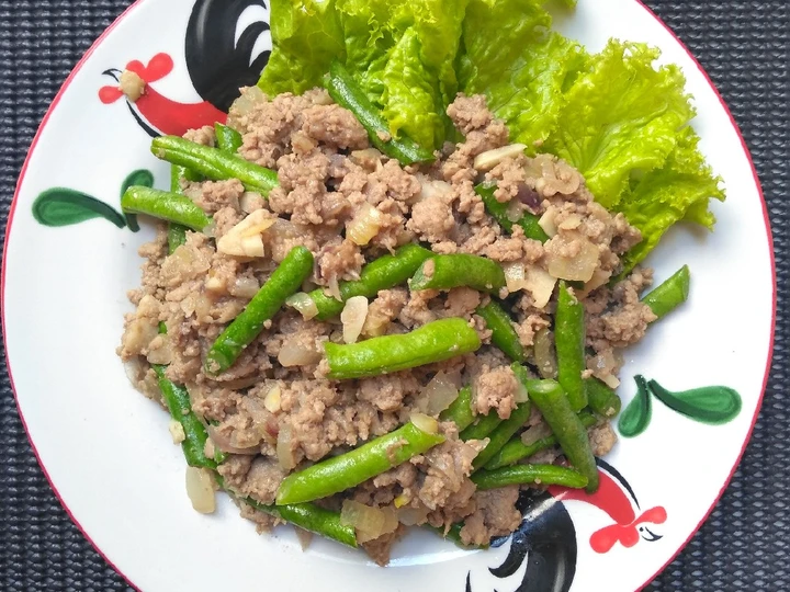 Cara Gampang Membikin Resep  Ca buncis daging sapi yang Bikin Ngiler, Enak Banget