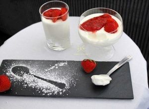 Foto de Mousse de Queijo Quark com Morangos