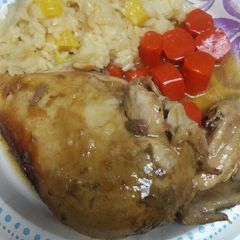 A picture of Whole Buttery Bourbon Chicken.