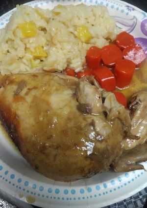 A picture of Whole Buttery Bourbon Chicken.