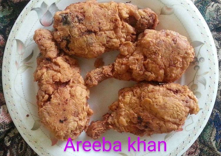 Simple Way to Prepare Super Quick Homemade KFC Style Crispy Fried Chicken