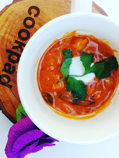 A picture of Chickpea and baby marrow curry.
