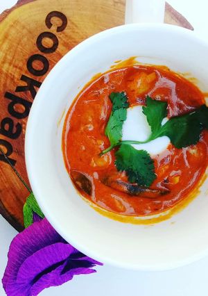 A picture of Chickpea and baby marrow curry.