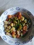 Trottole con pollo y judías verdes