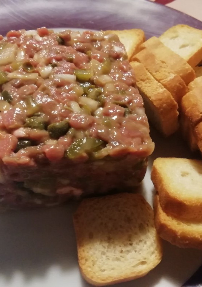 Una foto de Steak Tartar clásico