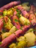 Salchichas con papas