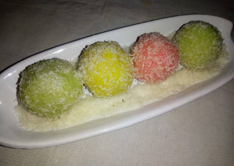 Colourful Coconut laddu