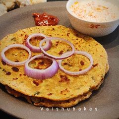 A picture of Cauliflower Paratha / Fulgobi ka paratha.