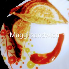 A picture of #maggi sandwich.
