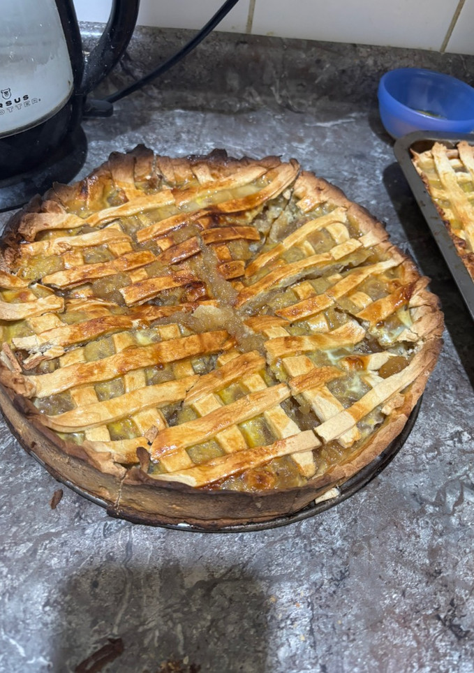 Una foto de Kuchen de manzana