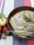 Spaghetti Sốt Kem Phô Mai Nấm Mỡ