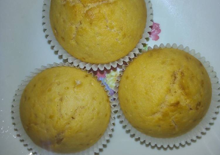 Steps to Make Quick Orange cupcakes