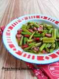 Bunga Bawang Sosis Saus Tiram