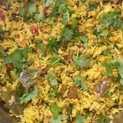 A picture of Veg biryani.
