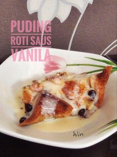 Foto resep Puding roti vla vanila