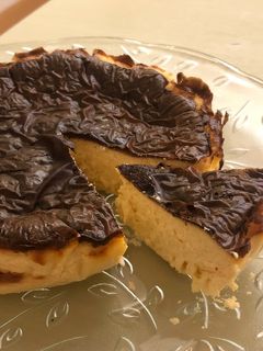 生酮氣炸西班牙巴斯克乳酪蛋糕 的食譜成品照片