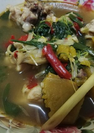 รูปของ แกงอ่อมไก่ใส่ฟักทอง