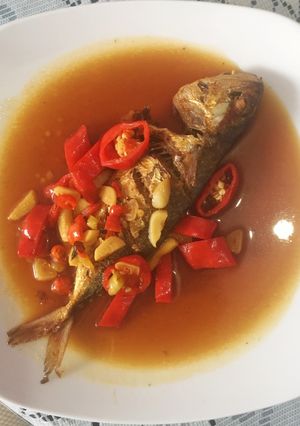 Foto resep Ikan Kembung Goreng Saus Kecap Pedas
