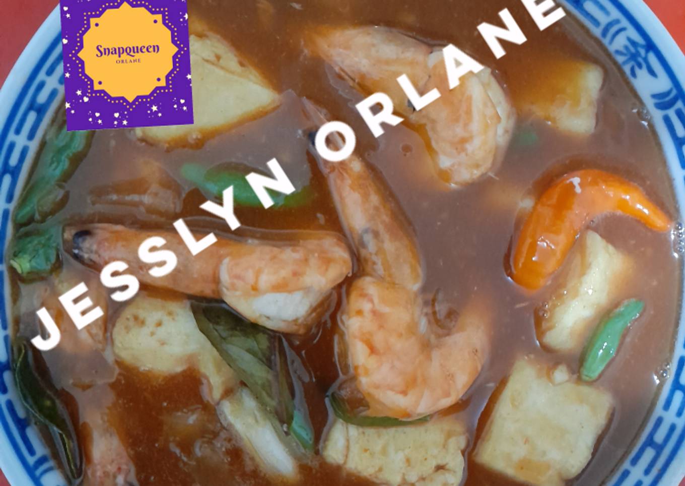 Udang tahu saus padang Jesslyn Orlane