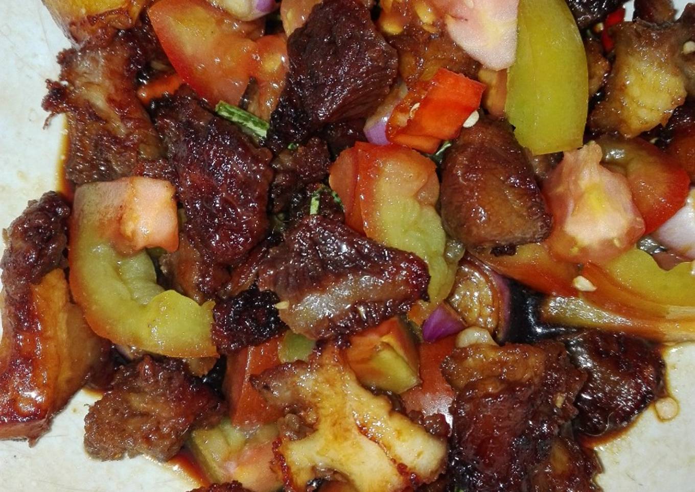 Sate sapi teflon