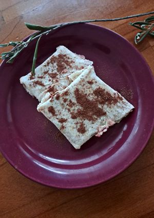 Una foto de Wrap de frutilla y chocolate