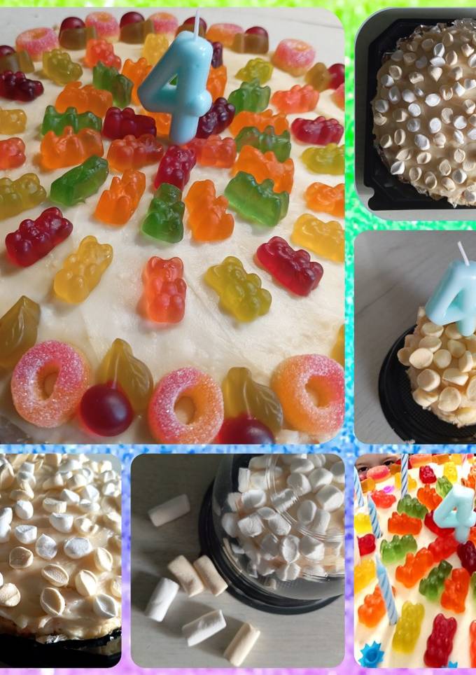 Бісквітний торт з заварним кремом 🍰