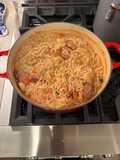 Turkey Sausage, Chicken Shrimp, with Alfredo/Tomato Sauce Pasta