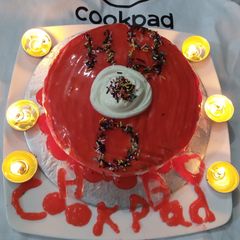 A picture of Red Velvet Gel Cake.