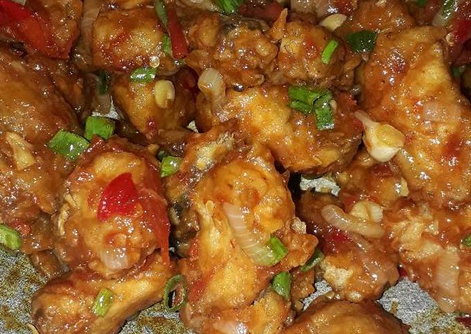 Ayam Krispi Saus Tiram