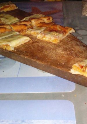 Una foto de Pizza casera